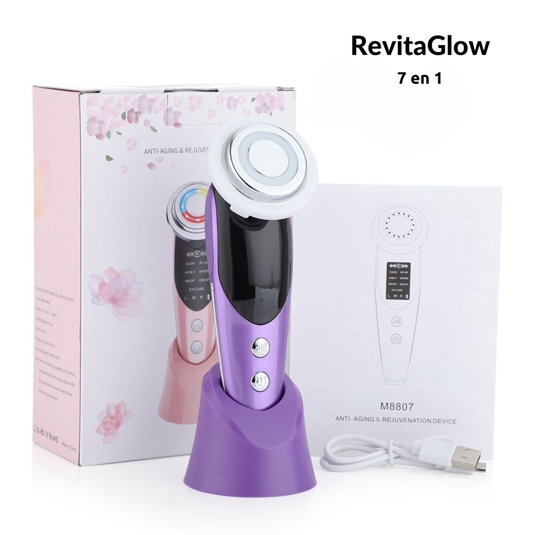 RevitaGlow ™ - Massage Facial 7 en 1 pour une peau radieuse.