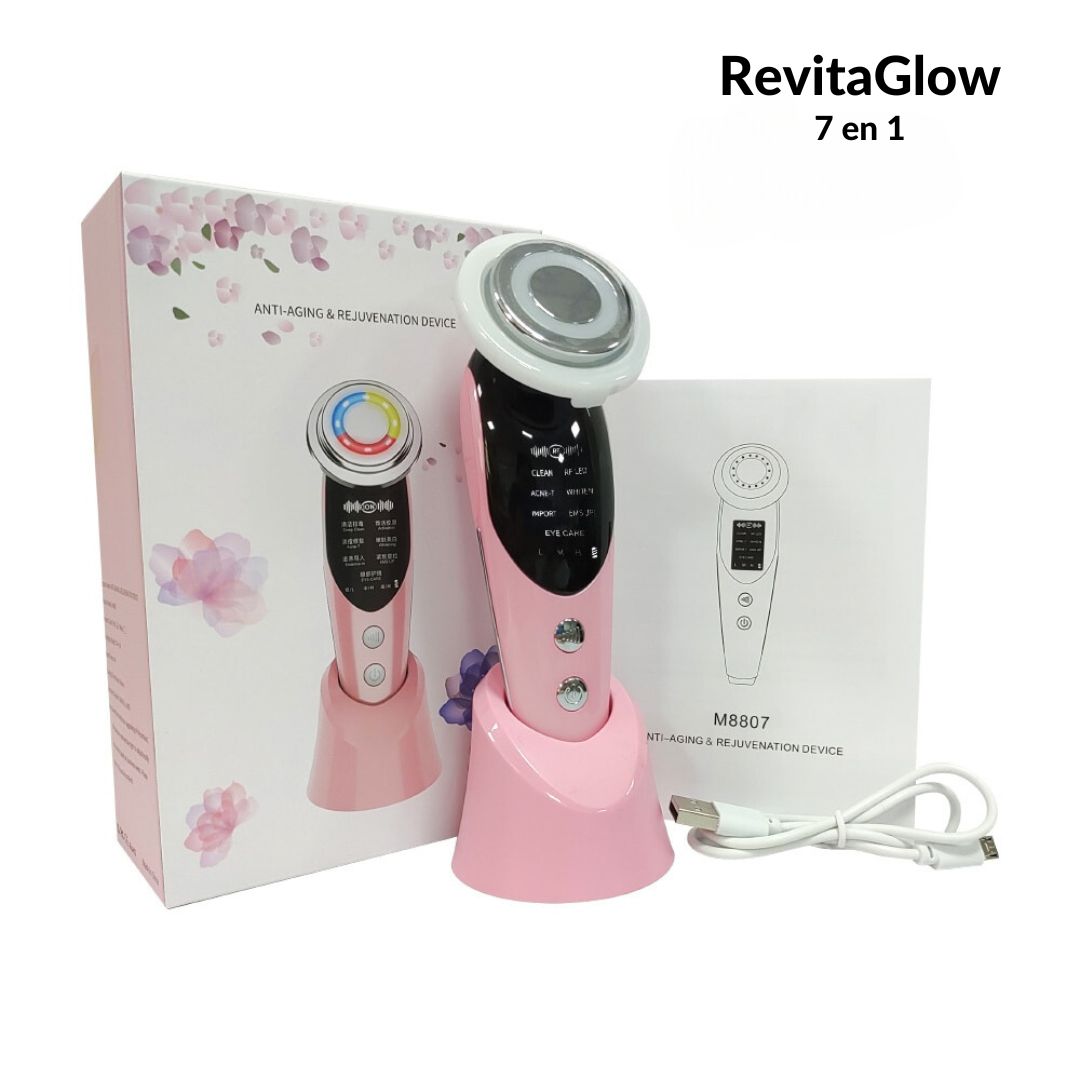 RevitaGlow ™ - Massage Facial 7 en 1 pour une peau radieuse.